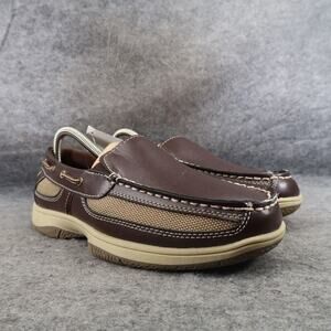 Deer Stag Boat Shoes Youth 6 Loafer Slip On Casual Classic Nautical Preppy Brown